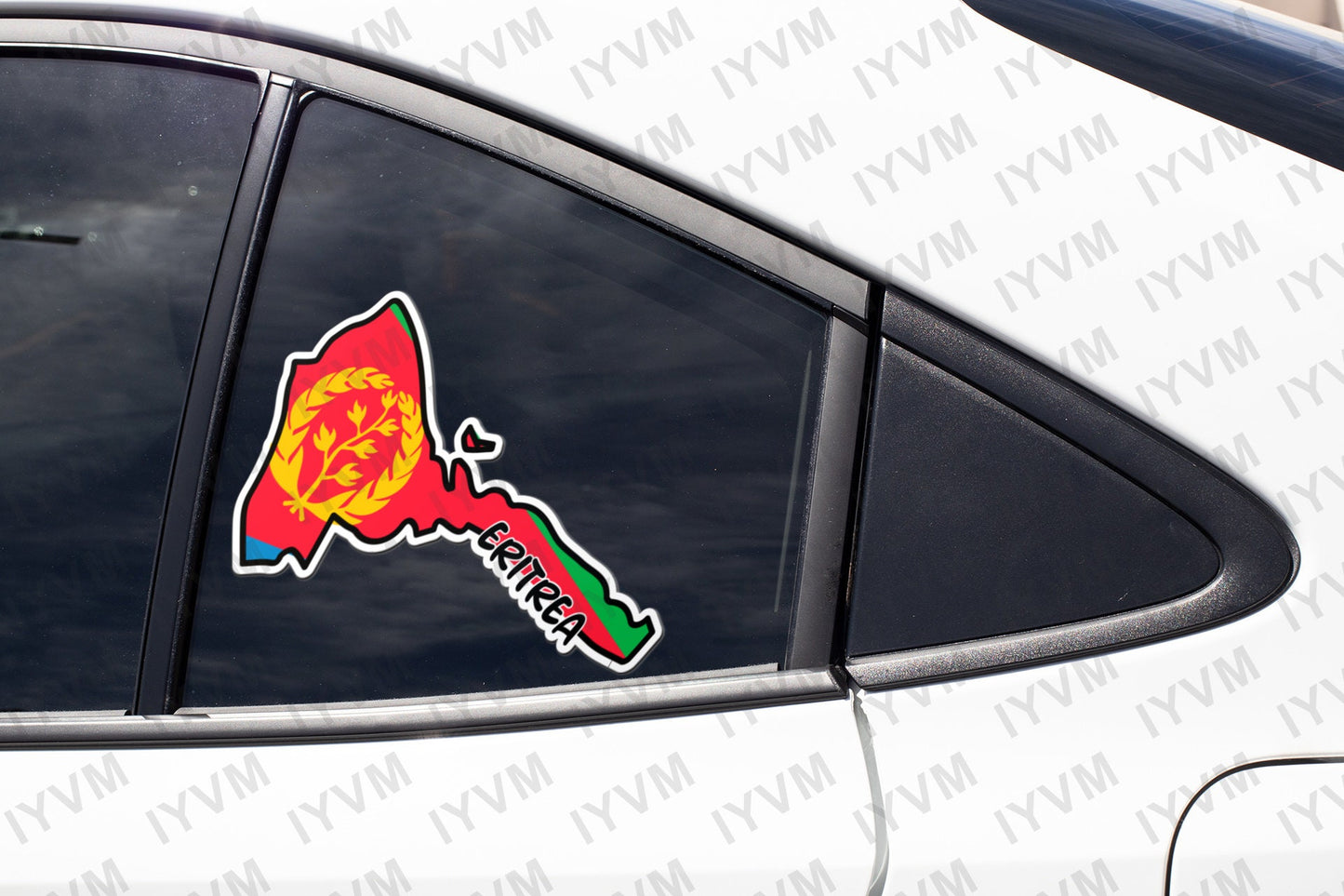 Eritrea Map Flag Sticker Decal / State of Eritrea / Asmara / Tigrinya / Eritrean