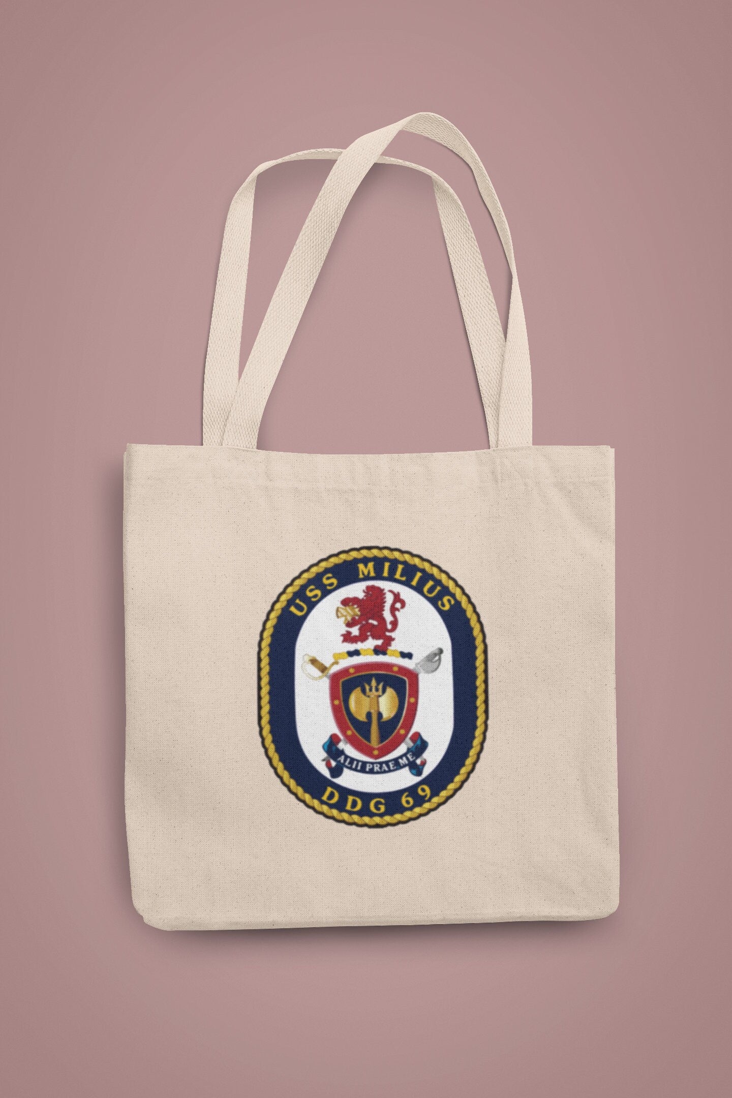 USS Milius DDG-69 Badge Iron On Heat Transfer Vinyl HTV Arleigh Burke Class Destroyer