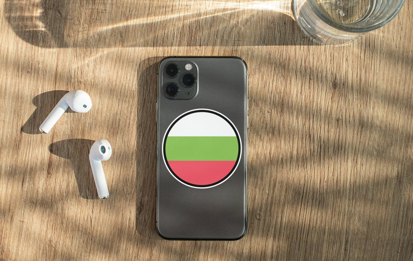 Bulgaria Flag Circle Sticker Decal