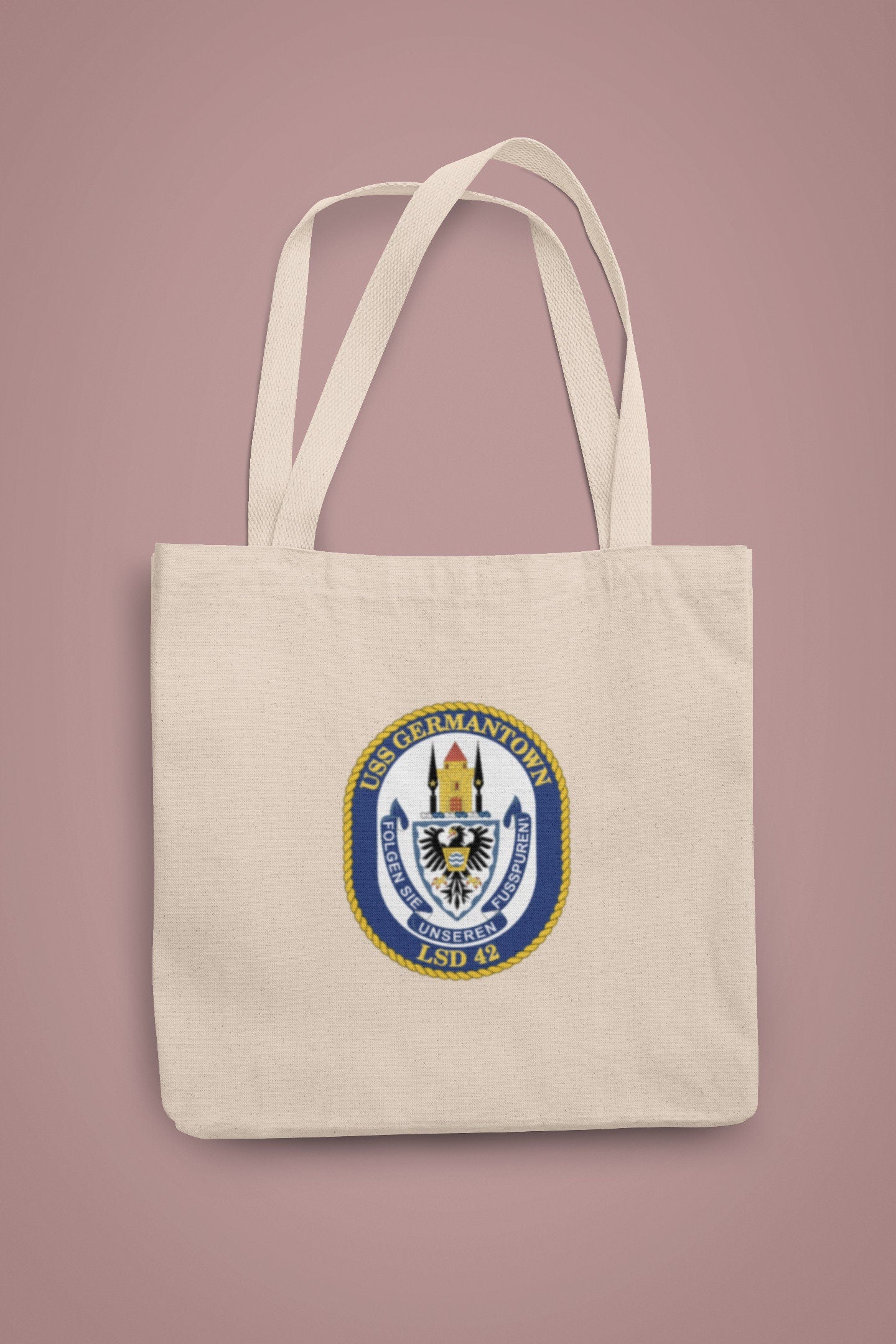 USS Germantown LSD-42 Badge Iron On Heat Transfer Vinyl HTV Whidbey Island Class Dock landing ship