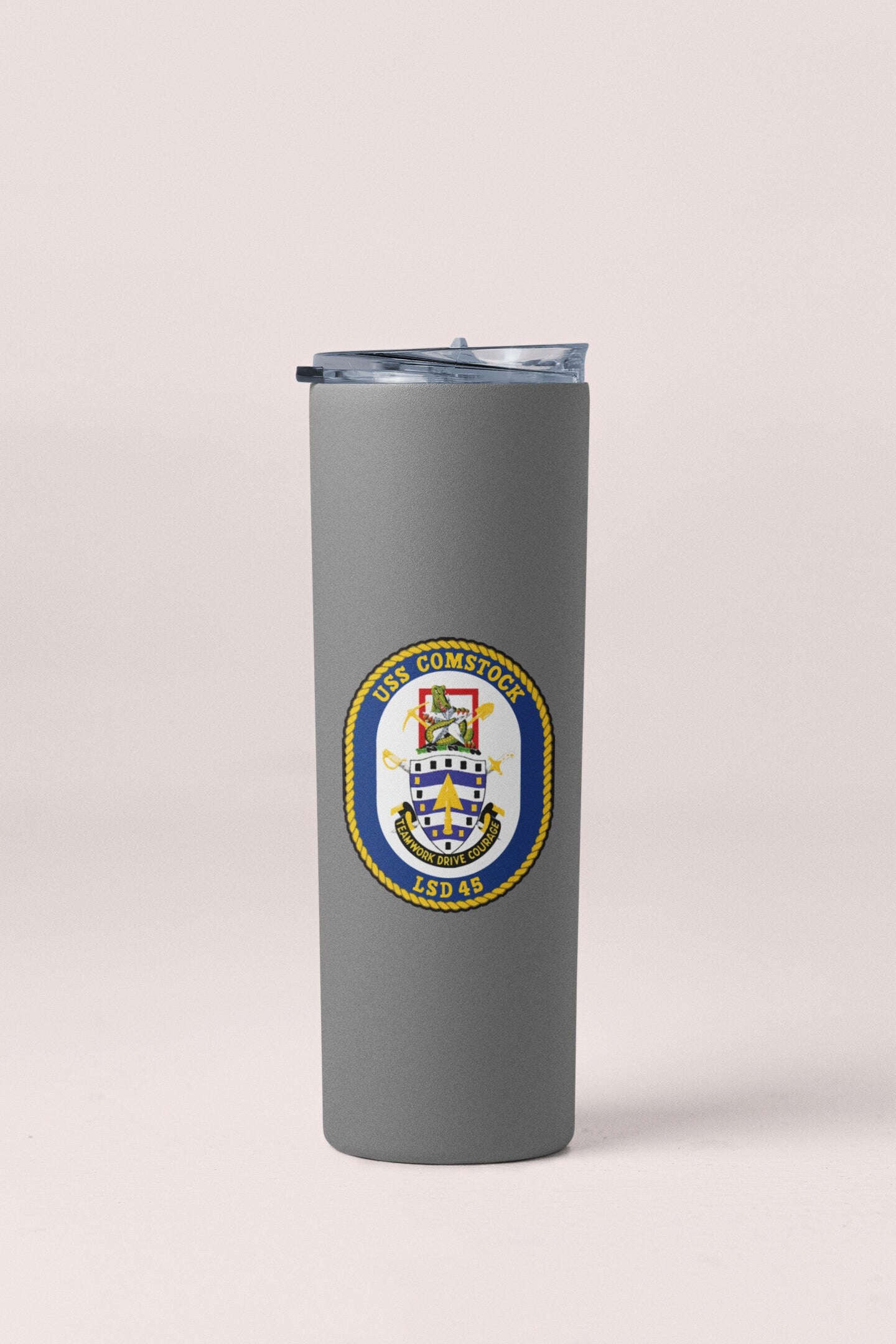 USS Comstock LSD-45 Badge Sticker Decal Whidbey Island Class Dock Landing Ship Car Sticker Bumper Sticker for Car Emblem
