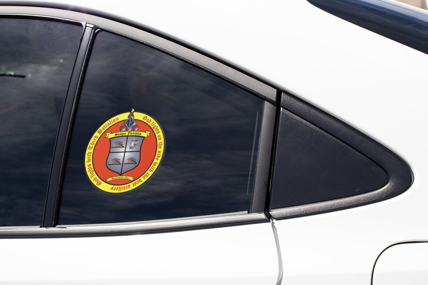 US Marine Corps Badge Sticker Decal 3rd Battalion 11th Marines Thunder Car Sticker Bumper Sticker for Car Emblem