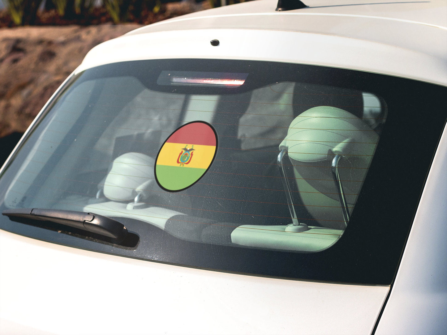 Bolivia Flag Circle Sticker Decal