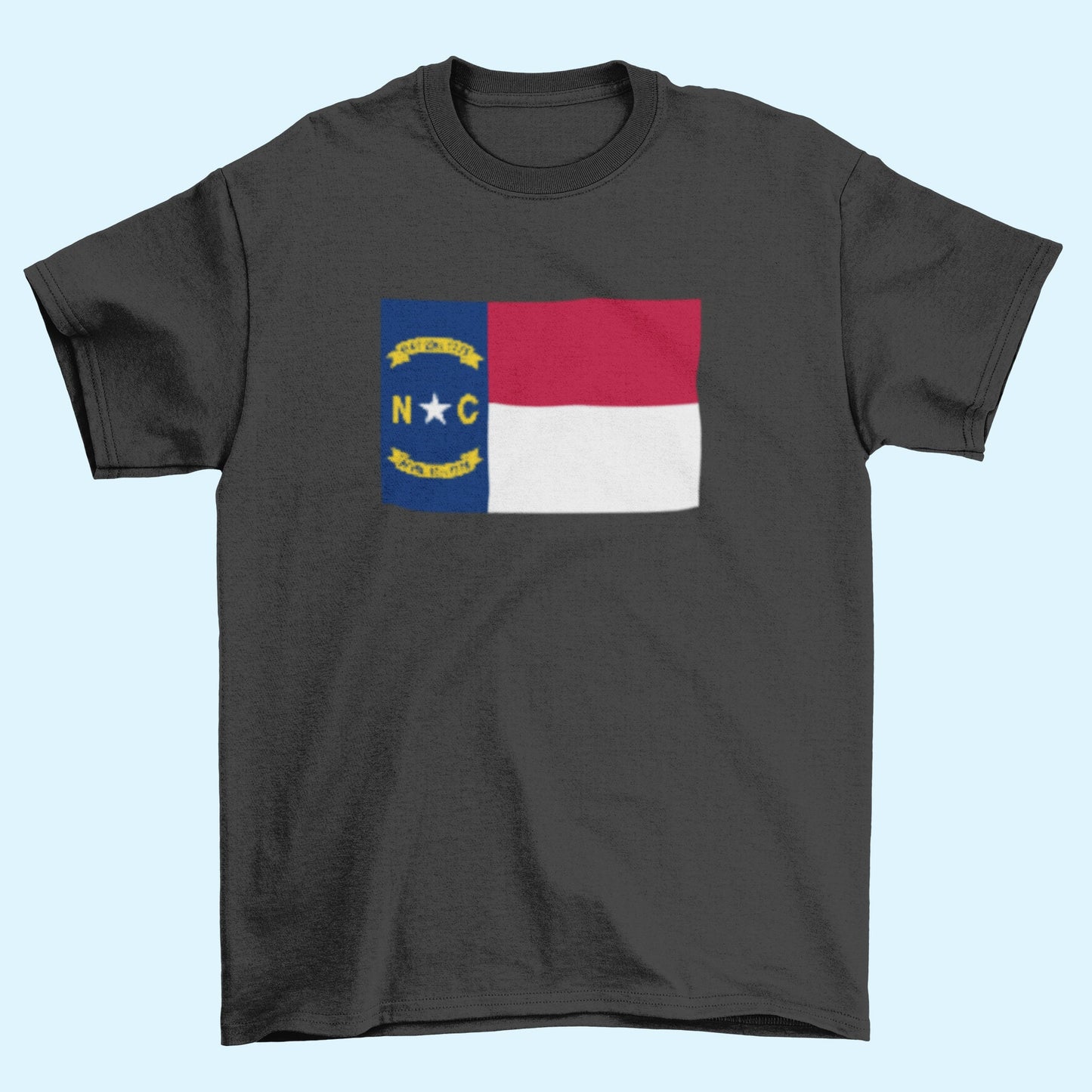 State of North Carolina Flag Iron On Heat Transfer Vinyl HTV North Carolina State Raleigh Tar Heel State First in Flight First in Freedom