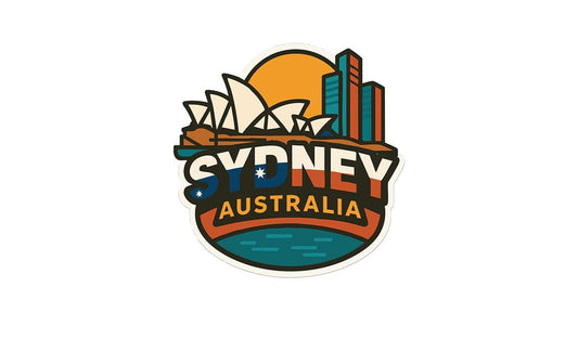 sydney australia sticker on a white background