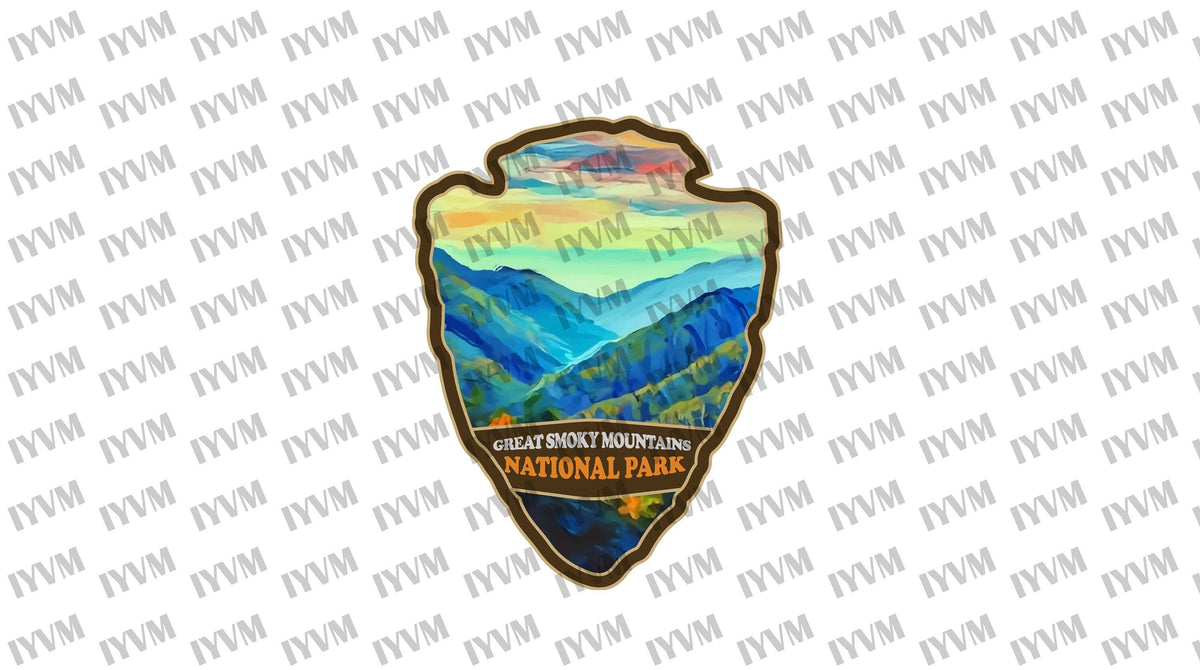 Great Smoky Mountains National Park Sticker Decal - US National Parks Series