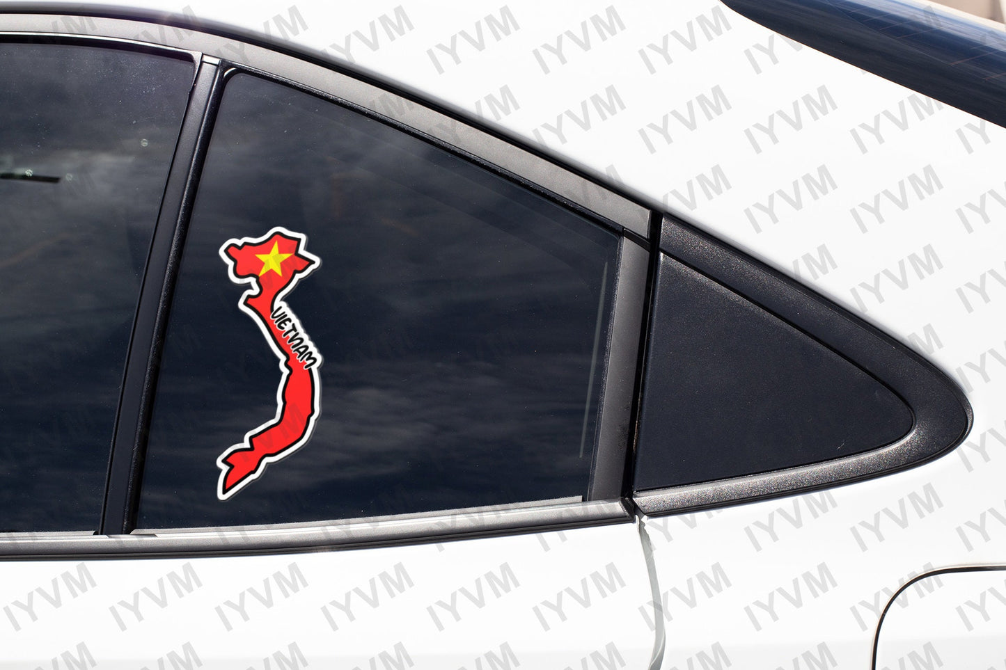 Vietnam Map Flag Sticker Decal / Socialist Republic of Vietnam / Hanoi / Vietnamese