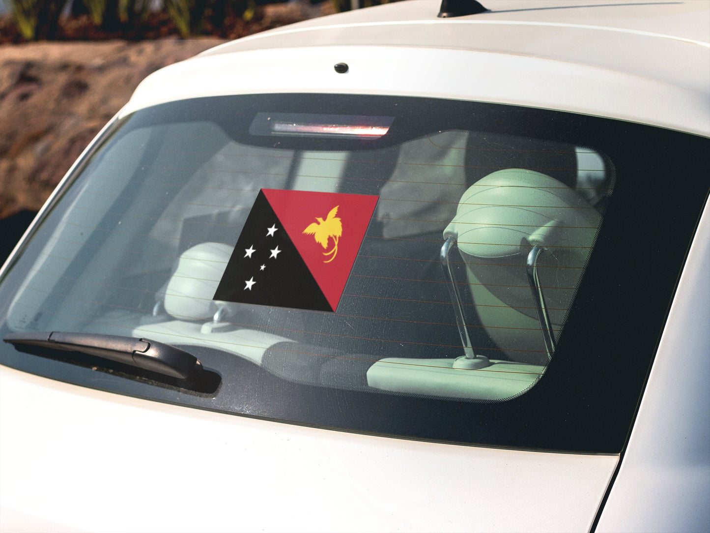 Papua New Guinea Flag Sticker Decal