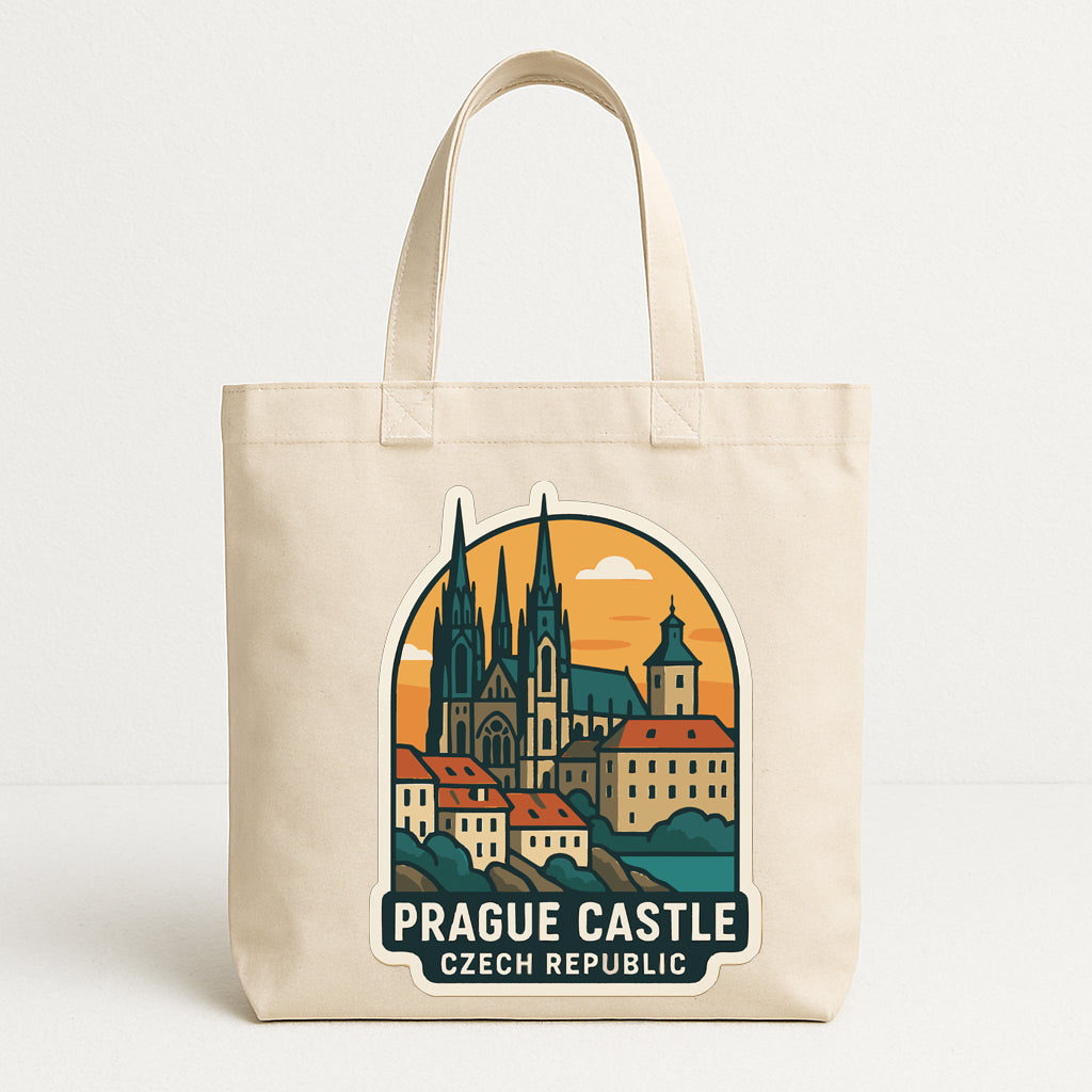 Prague Castle Czech Republic Iron On Heat Transfer Vinyl HTV Die-Cut Symbolic