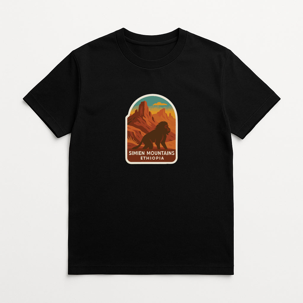 Simien Mountains Ethiopia Iron On Heat Transfer Vinyl HTV Die-Cut Symbolic