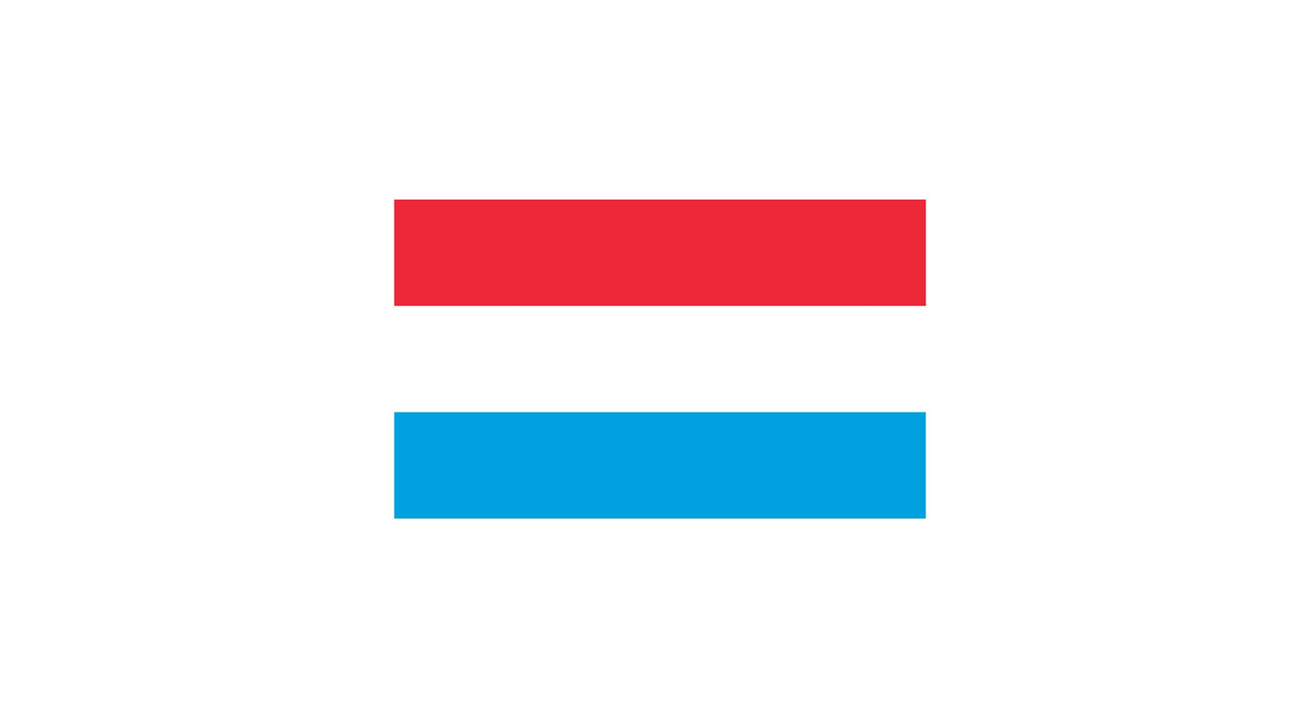 Luxembourg Flag Sticker Decal