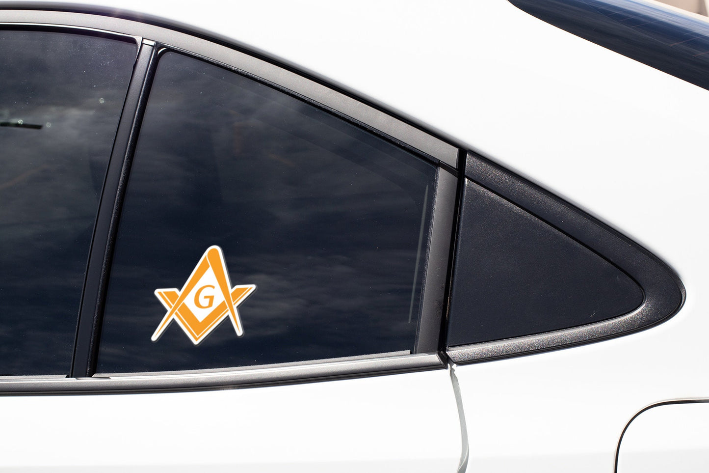 Freemason Masonic Sticker Decal / Freemasonry / Compass and Square / Masonry / Lodges / Guild