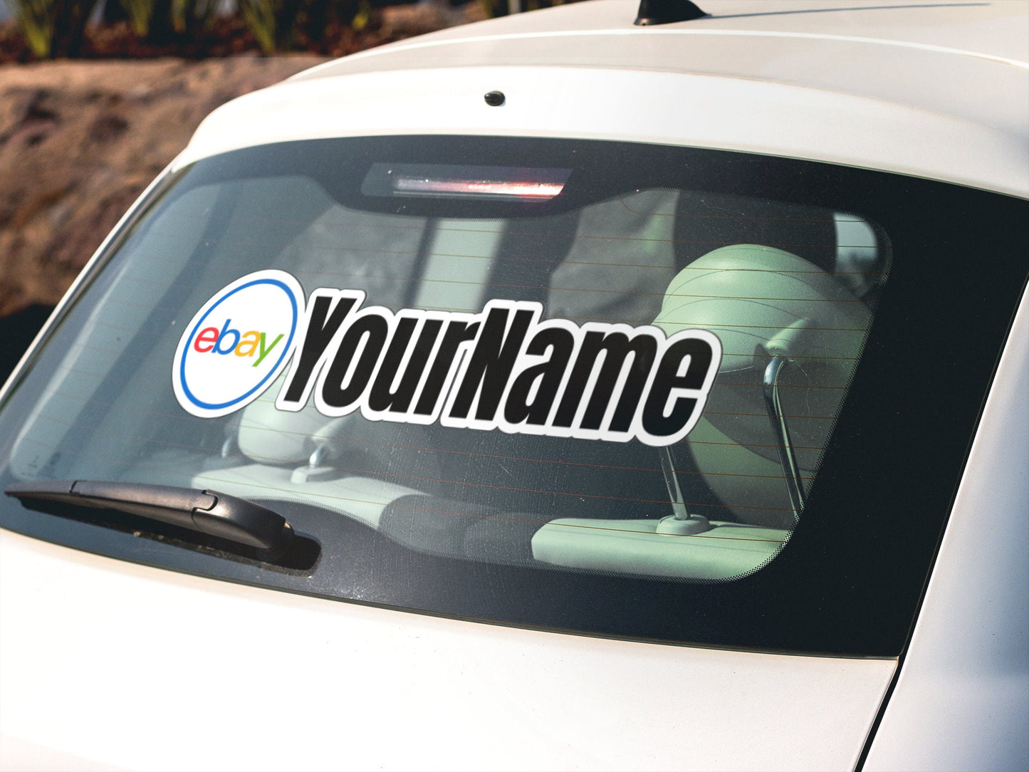 Personalized eBay Username Sticker Decal Marketplace Social Media Handle User ID Sticker Tag