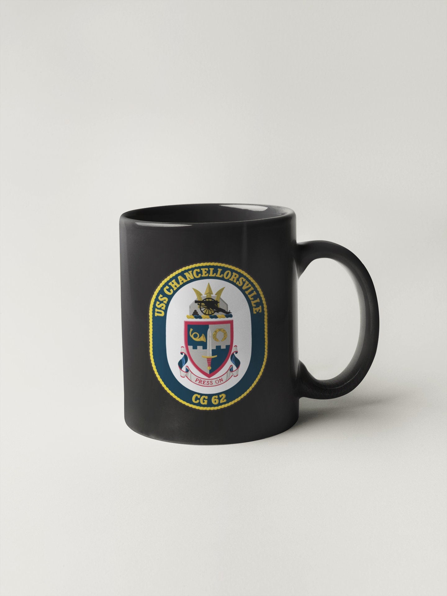 USS Chancellorsville CG-62 Badge Sticker Decal Ticonderoga Class Cruiser Car Sticker Bumper Sticker for Car Emblem