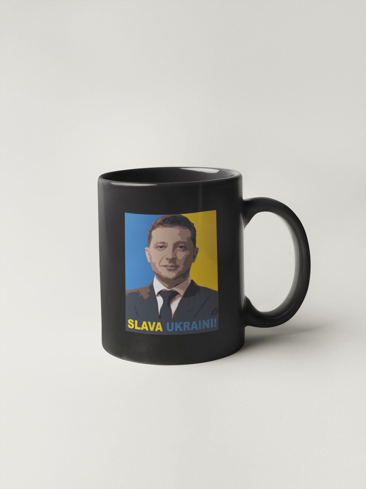Slava Ukraini! Sticker Decal Volodymyr Zelensky Glory to Ukraine I Stand with Ukraine Russia Invasion Anti War No to War Pray for Ukraine