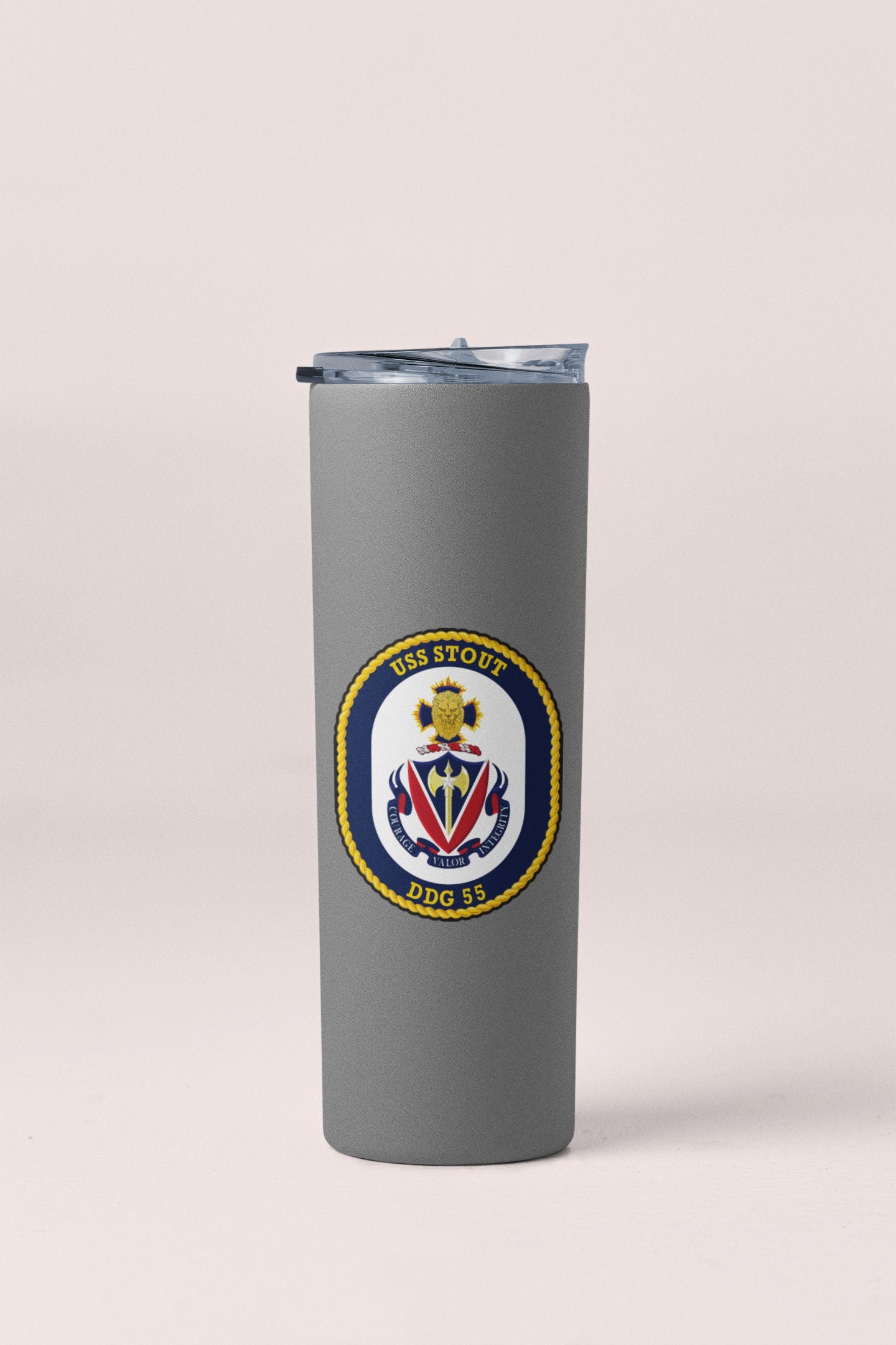 USS Stout DDG-55 Badge Sticker Decal Arleigh Burke Class Destroyer Car Sticker Bumper Sticker for Car Emblem