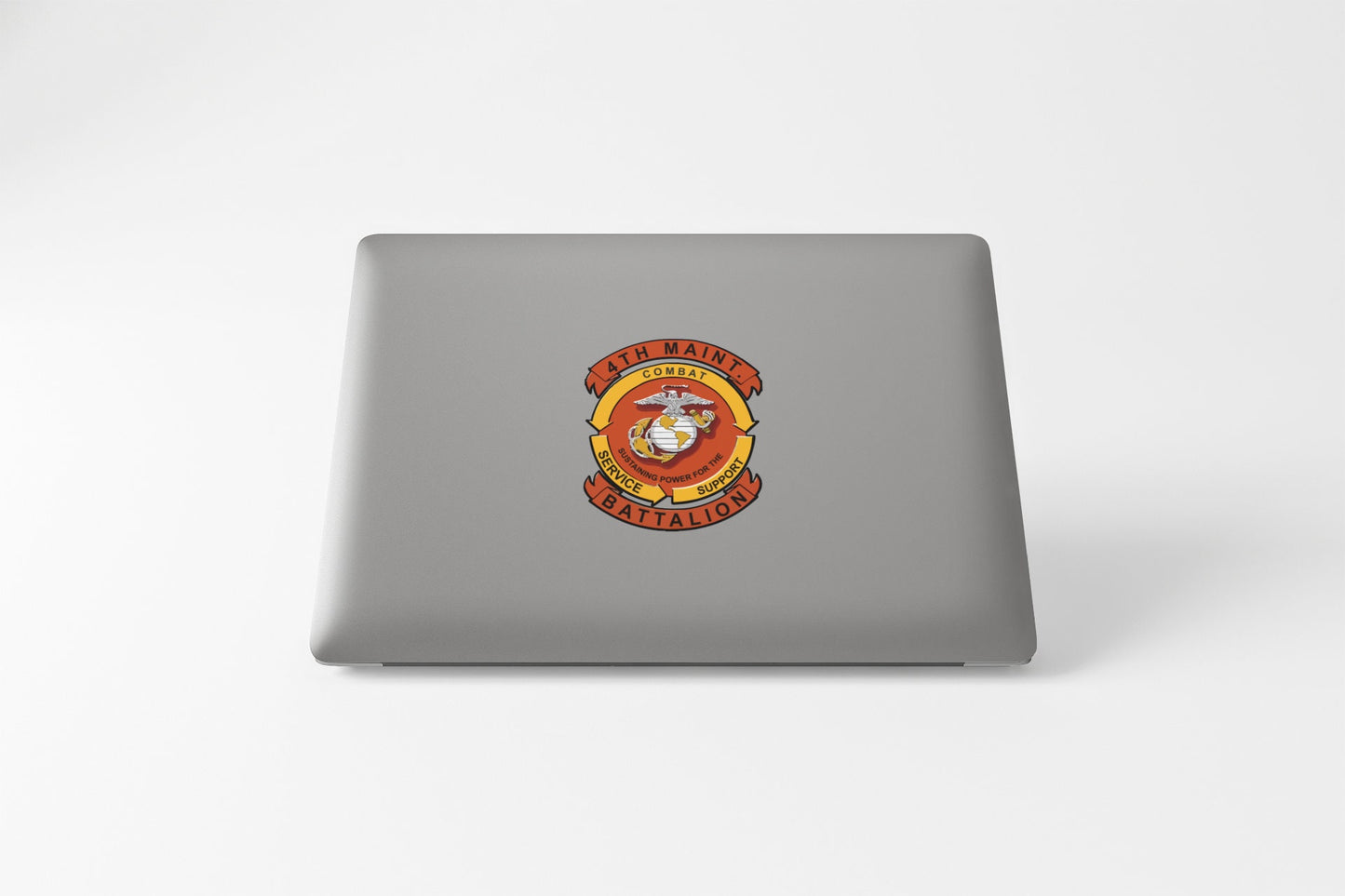 a laptop computer with a lion on it