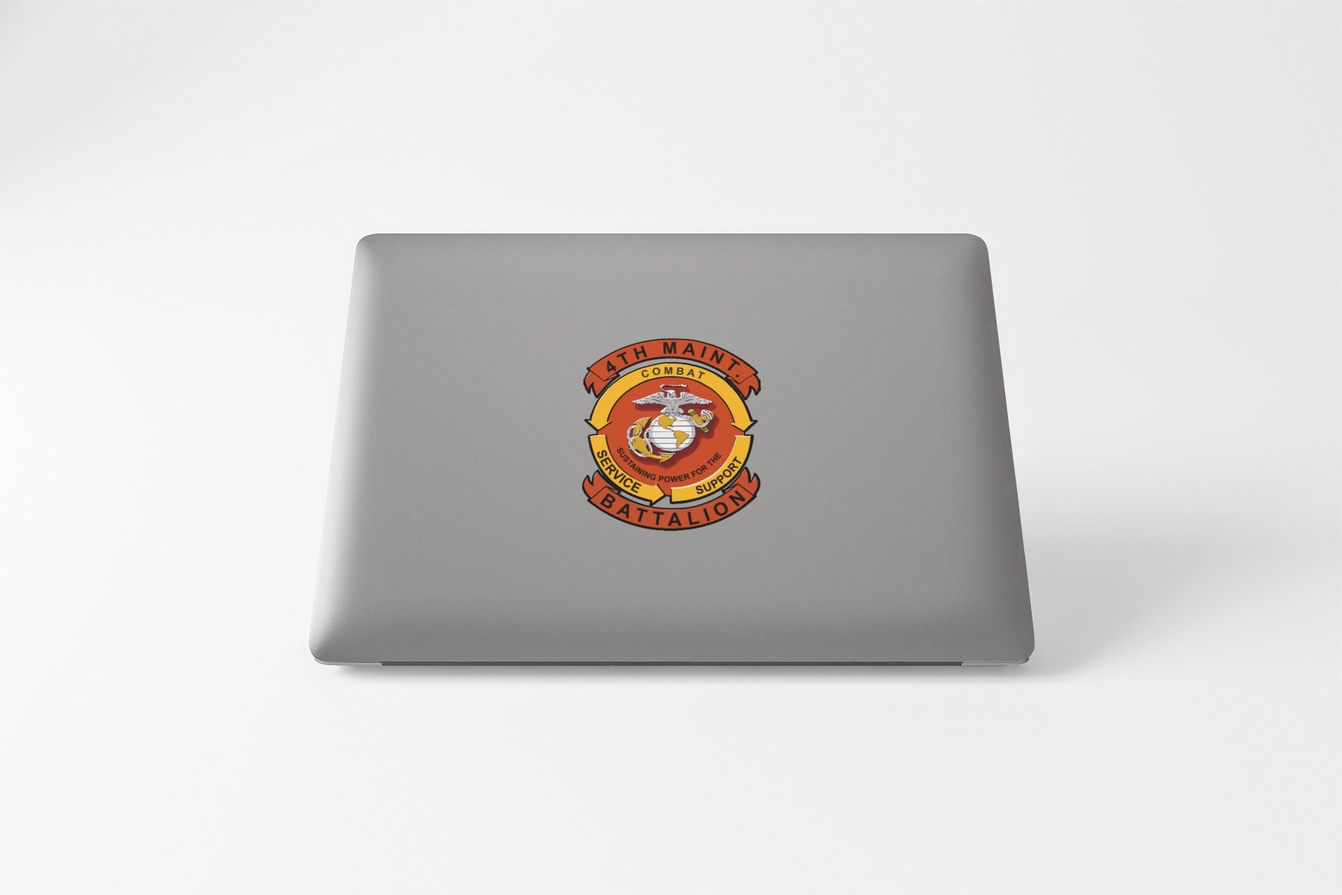 a laptop computer with a lion on it