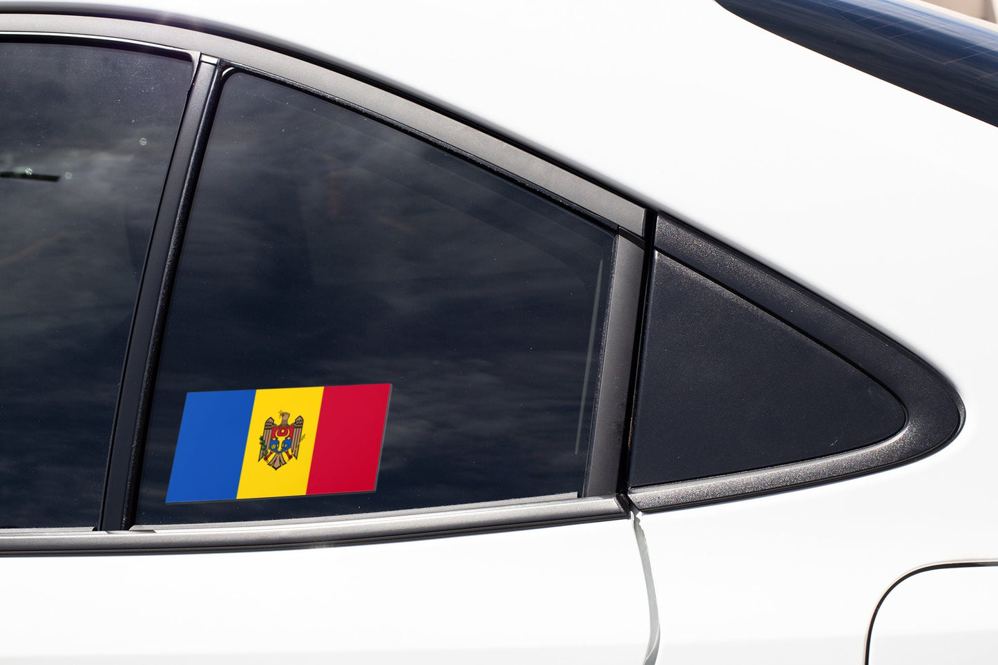 Moldova Flag Sticker Decal / Republic of Moldova / Republica Moldova / Chișinău / Moldovan