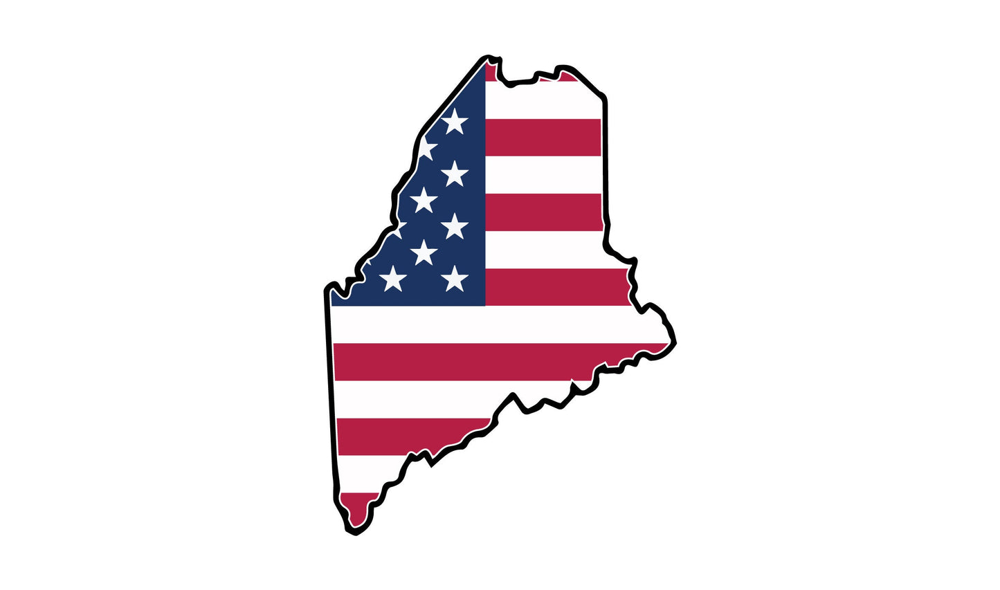 a map of the state of illinois with the american flag