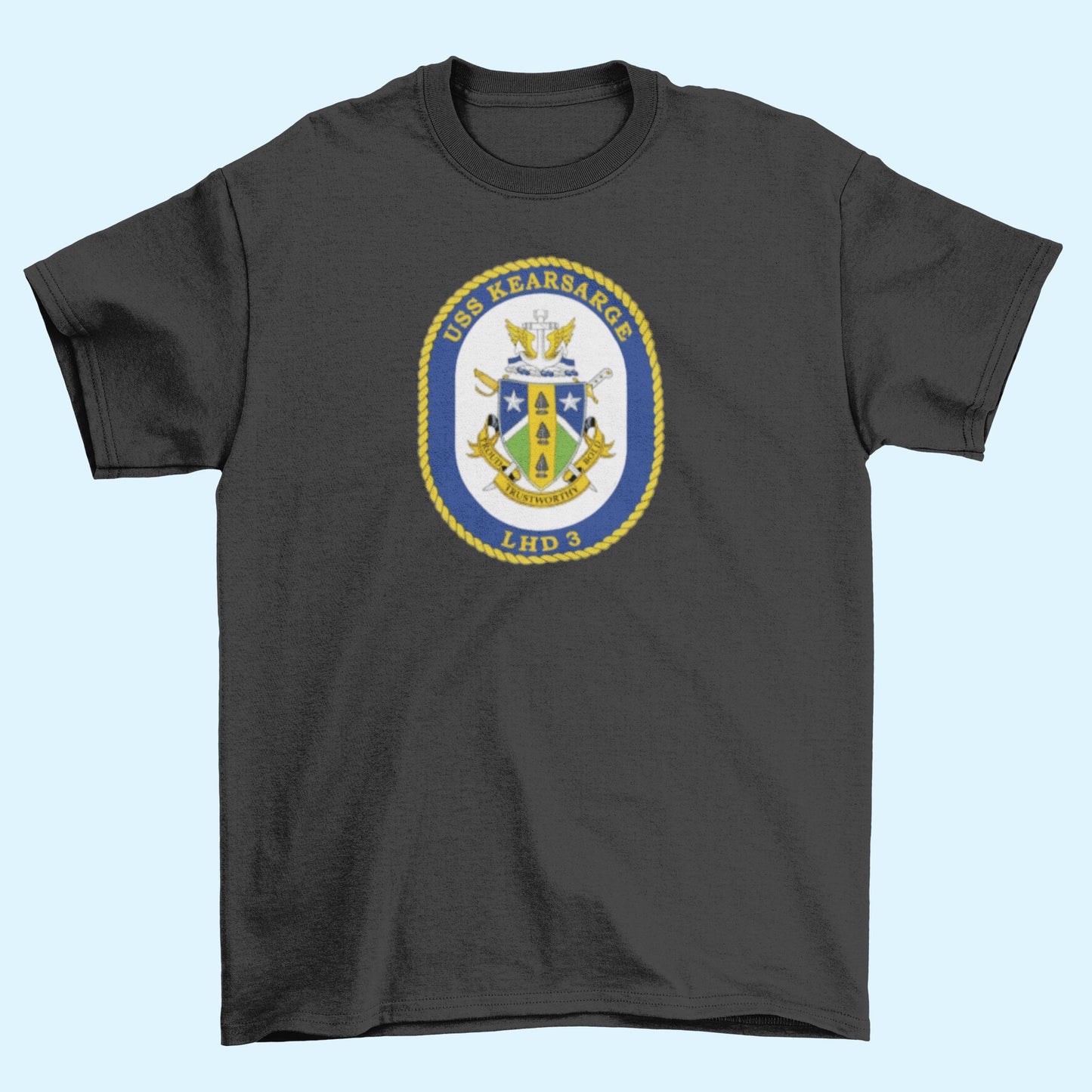 USS Kearsarge LHD-3 Badge Iron On Heat Transfer Vinyl HTV Wasp Class Amphibious assault ship