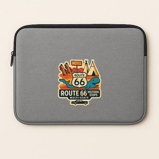 Route 66 Historic Stops Iron On Heat Transfer Vinyl HTV Die-Cut Symbolic