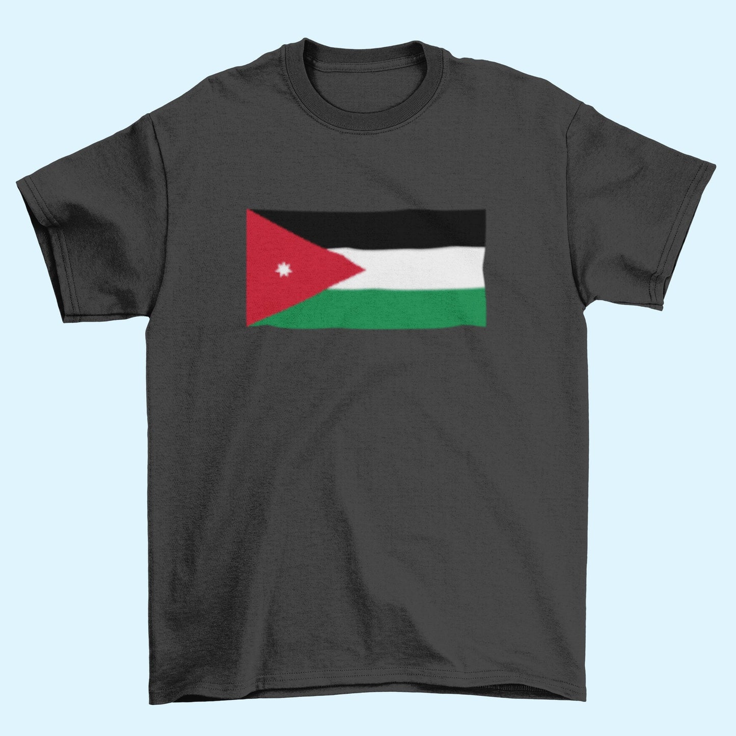 Jordan Flag Iron On Heat Transfer Vinyl HTV / Hashemite Kingdom of Jordan / الله، الوطن، الملك / Amman /