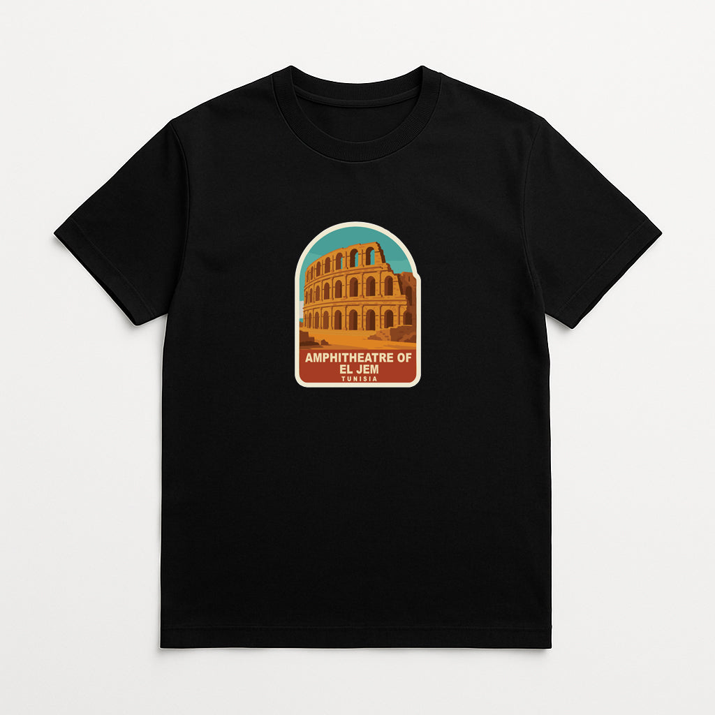Amphitheatre of El Jem Tunisia Iron On Heat Transfer Vinyl HTV Die-Cut Symbolic