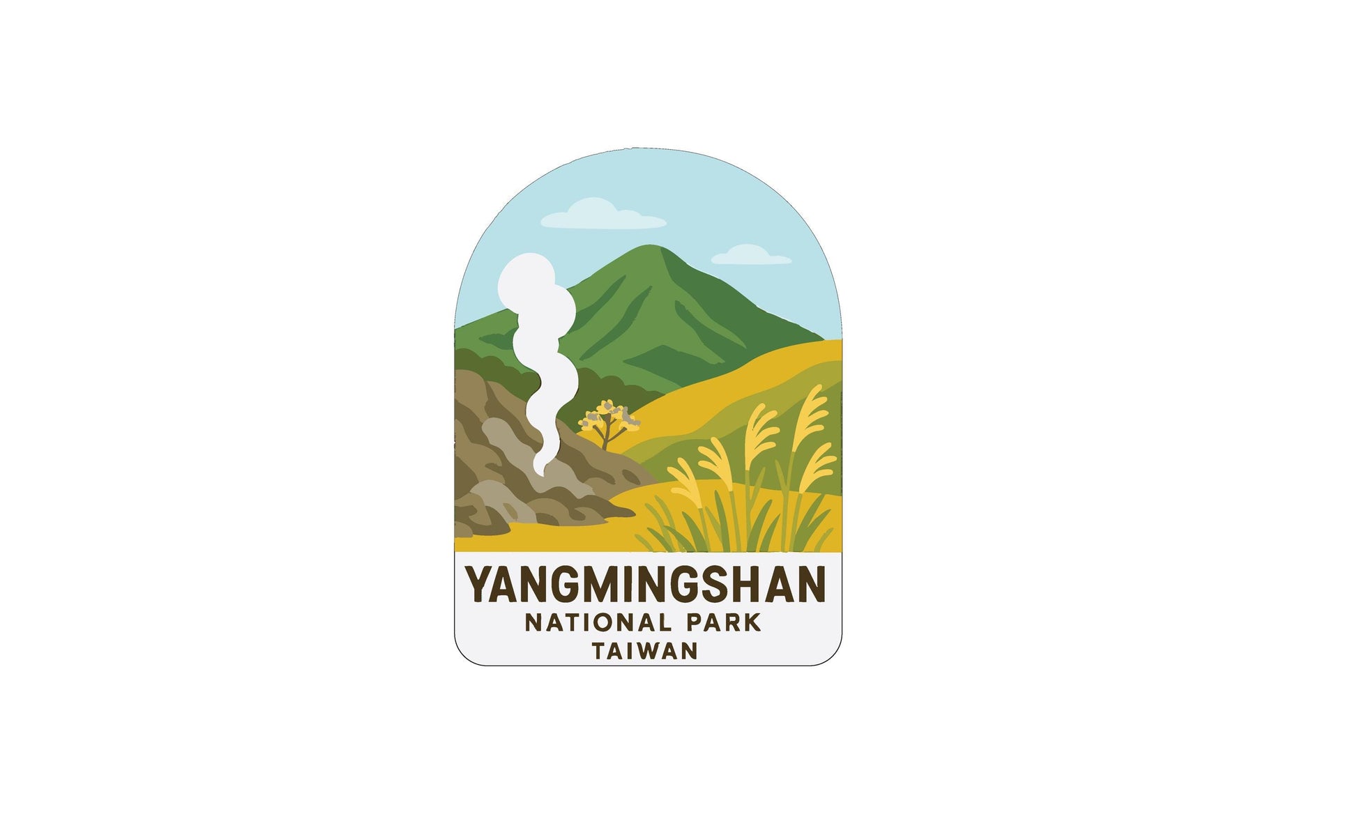 a logo for Yangmingshan National Park, Taiwan.