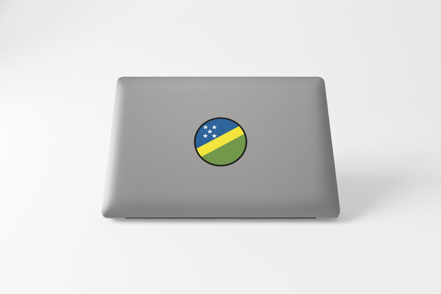 Solomon Islands Flag Circle Sticker Decal