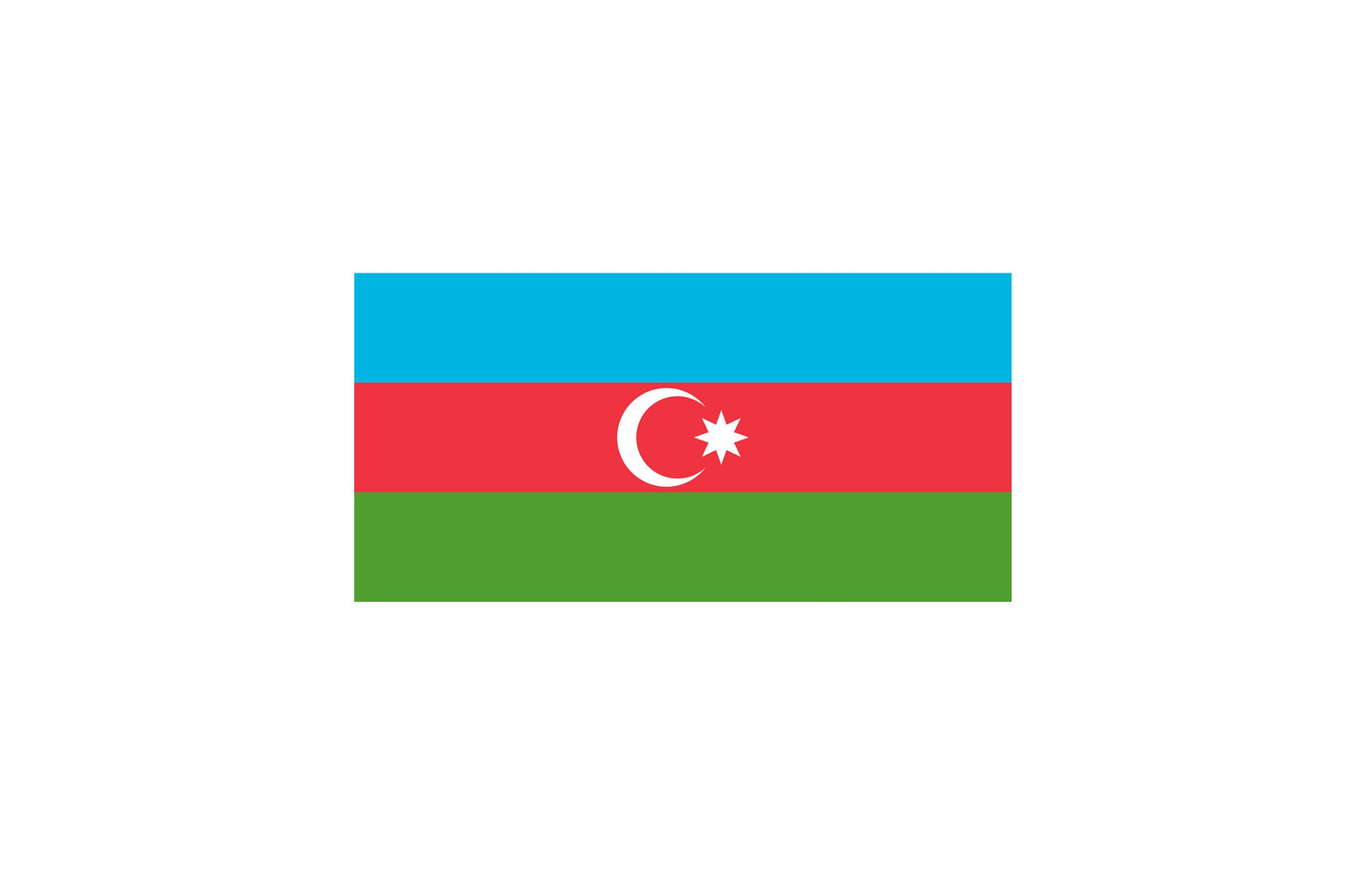 Azerbaijan Flag Sticker Decal