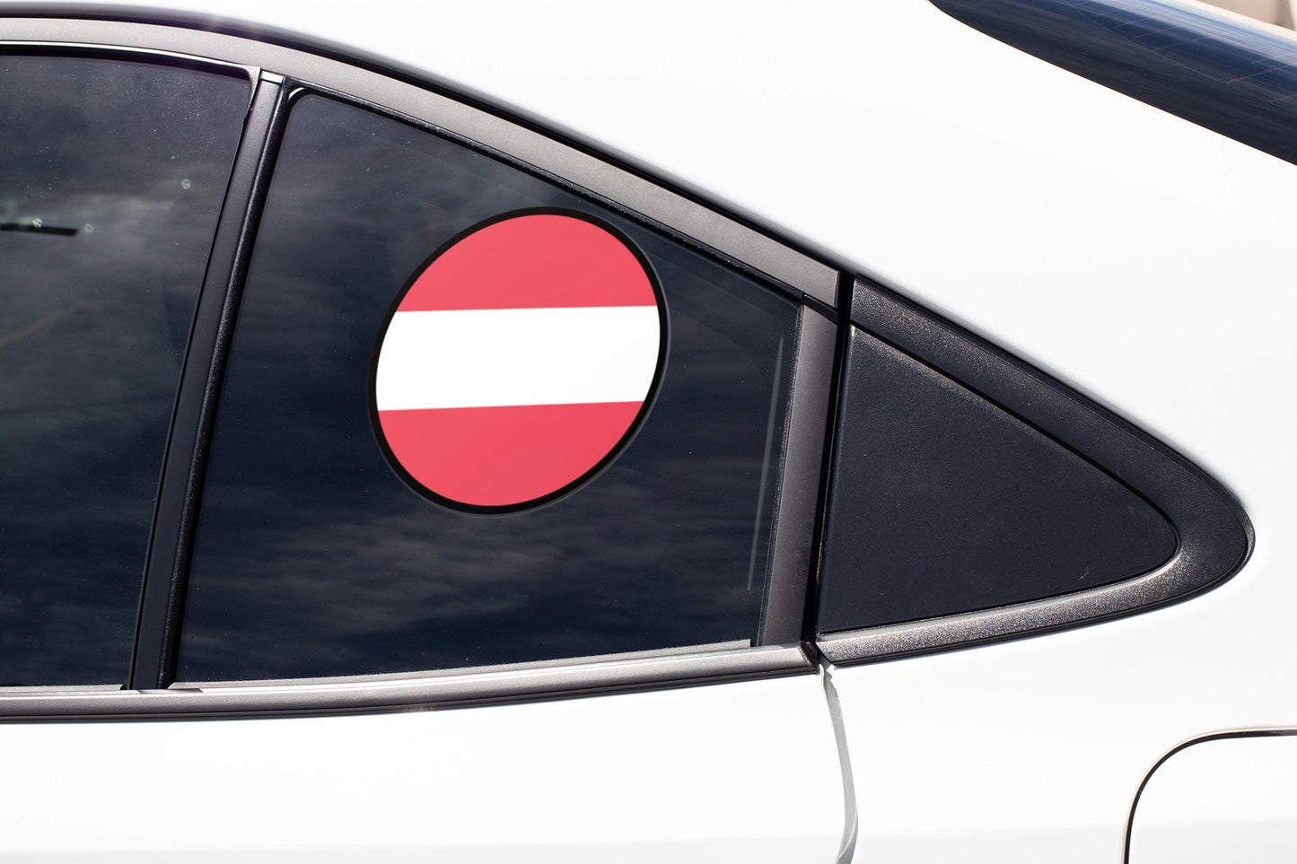 Austria Flag Circle Sticker Decal