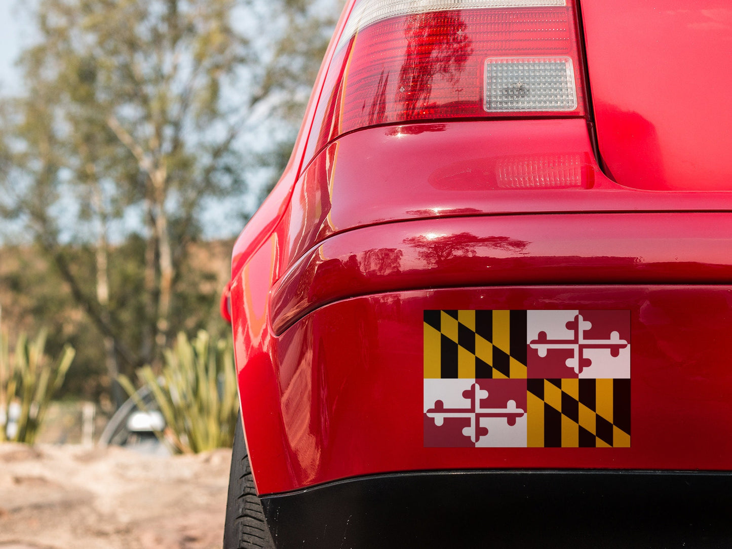 Maryland State Flag Vinyl Sticker Decal