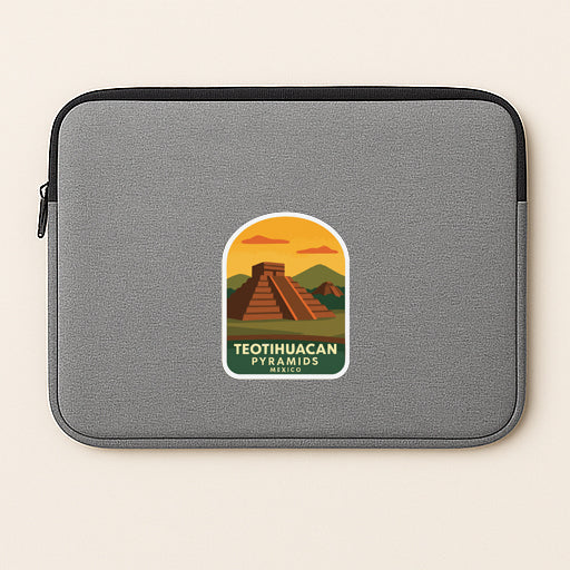 Teotihuacan Pyramids Mexico Iron On Heat Transfer Vinyl HTV Die-Cut Symbolic