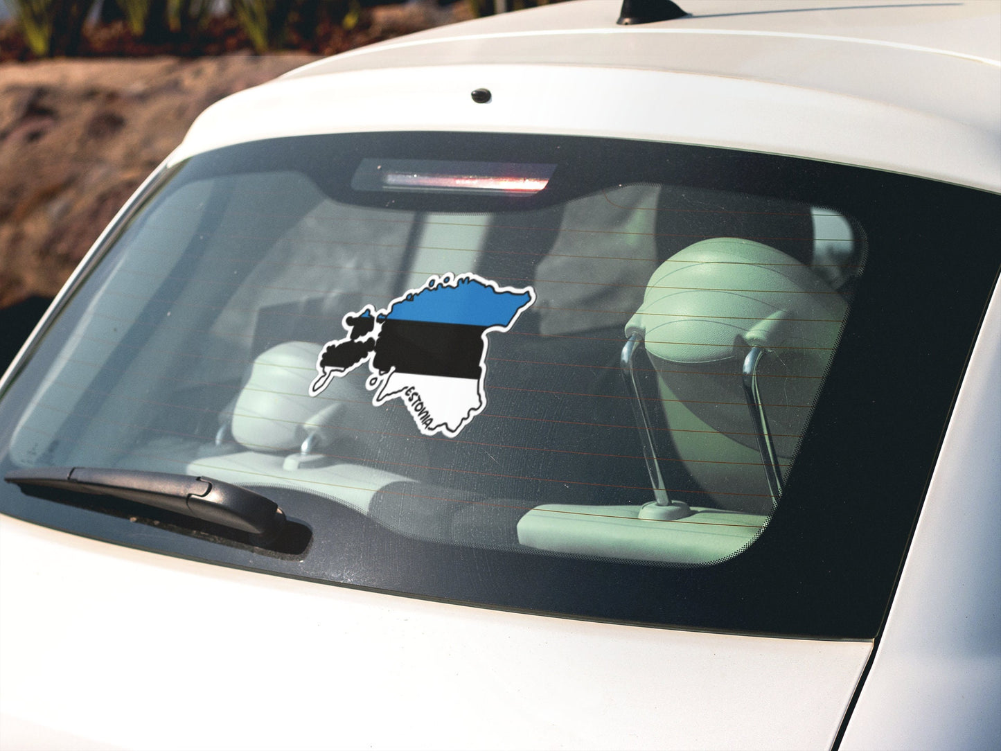 Estonia Map Flag Sticker Decal
