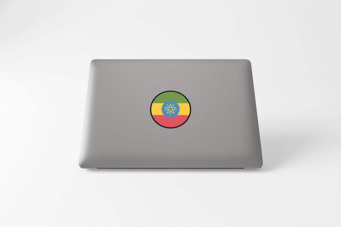 Ethiopia Flag Circle Sticker Decal