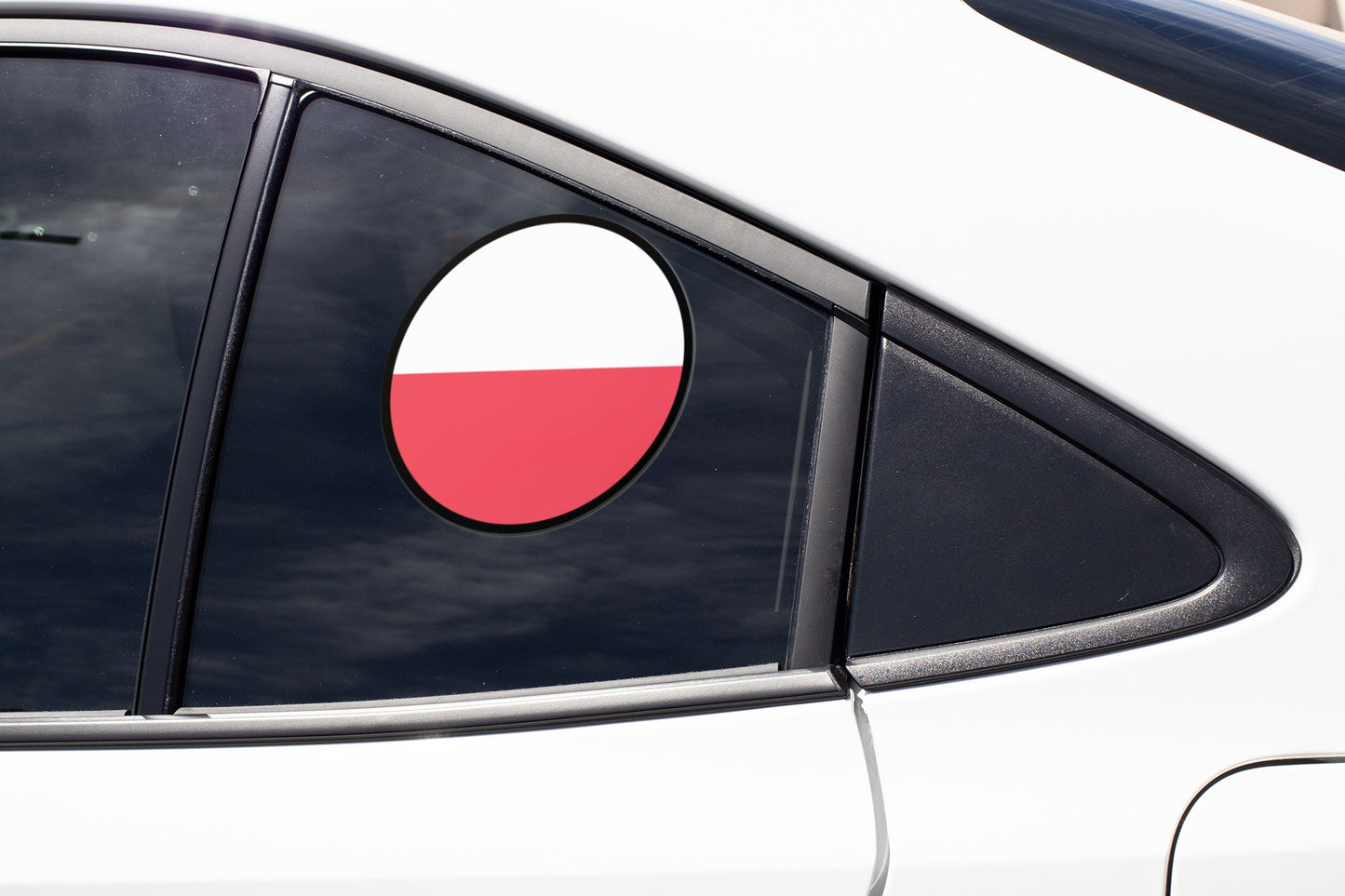 Poland Flag Circle Sticker Decal