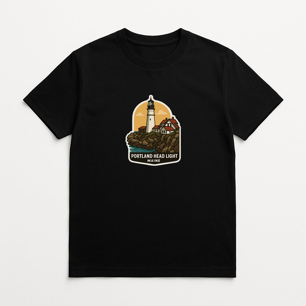 Portland Head Light Maine Iron On Heat Transfer Vinyl HTV Die-Cut Symbolic