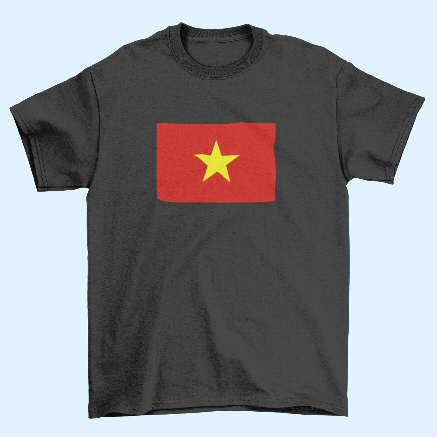 Vietnam Flag Iron On Heat Transfer Vinyl HTV / Socialist Republic of Vietnam / Hanoi / Vietnamese