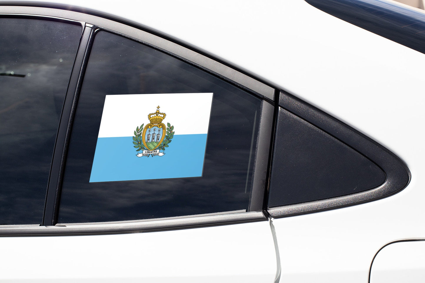 San Marino Flag Sticker Decal