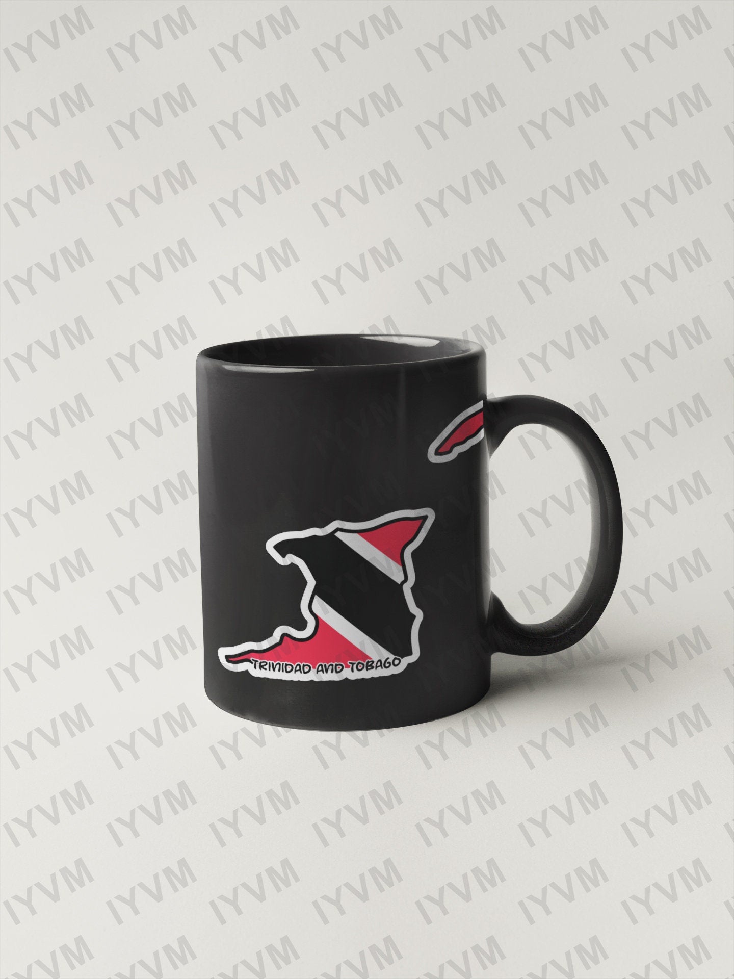 Trinidad and Tobago Map Flag Sticker Decal / Together We Aspire, Together We Achieve / Port of Spain / Trinbagonian / Trini