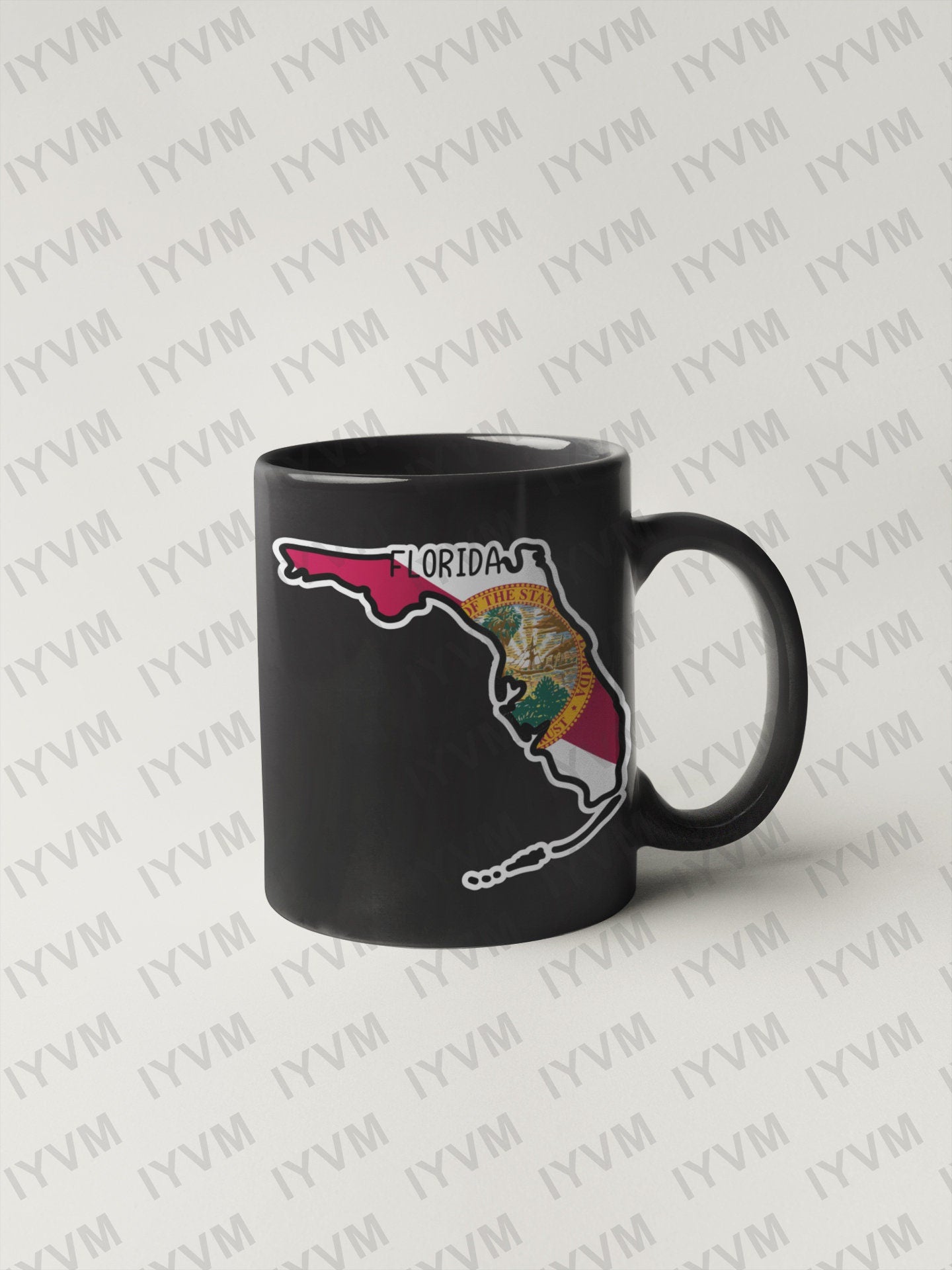State of Florida Map Flag Sticker Decal  USA Florida State  Tallahassee  The Sunshine State  Alligator State  Everglade State