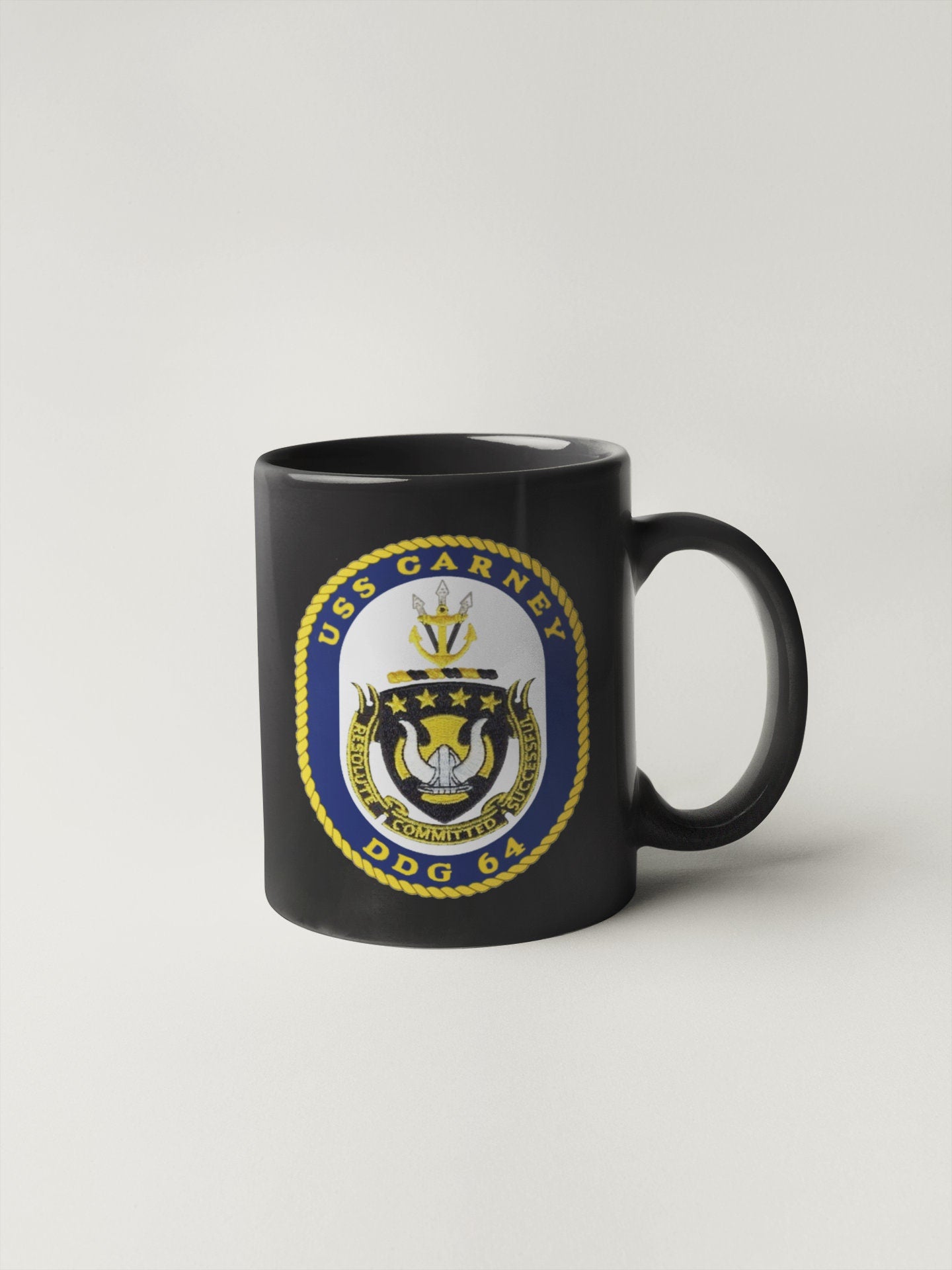USS Carney DDG-64 Badge Sticker Decal Arleigh Burke Class Destroyer Car Sticker Bumper Sticker for Car Emblem