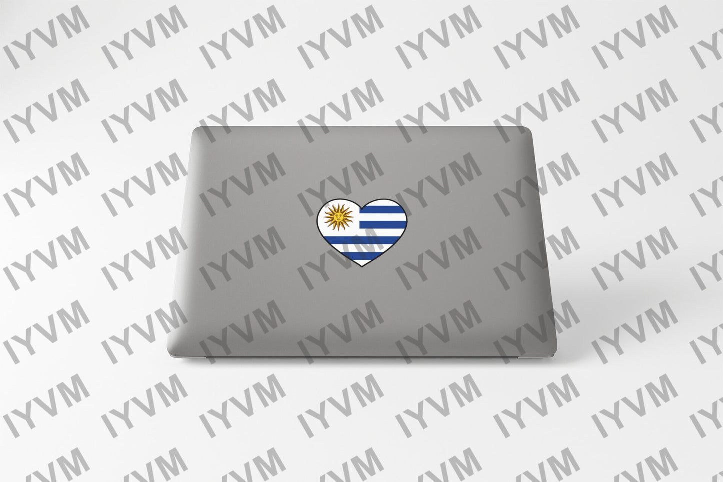 Uruguay Flag Heart Sticker Decal / Oriental Republic of the Uruguay / Libertad o Muerte / Montevideo / Uruguayan / Portuguese