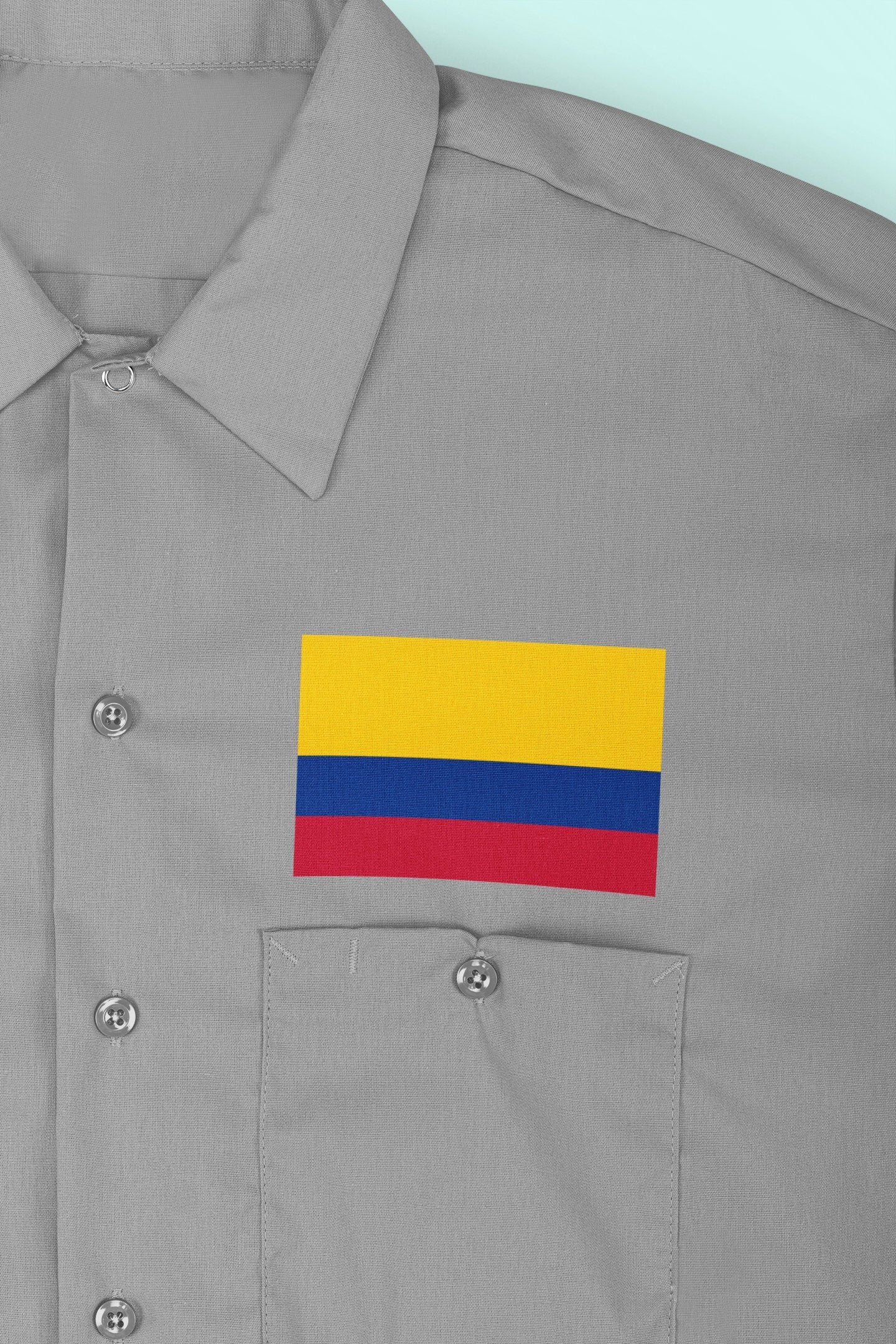 Colombia Flag Iron On Heat Transfer Vinyl HTV / Republic of Colombia / Libertad y Orden / Bogotá / Colombian