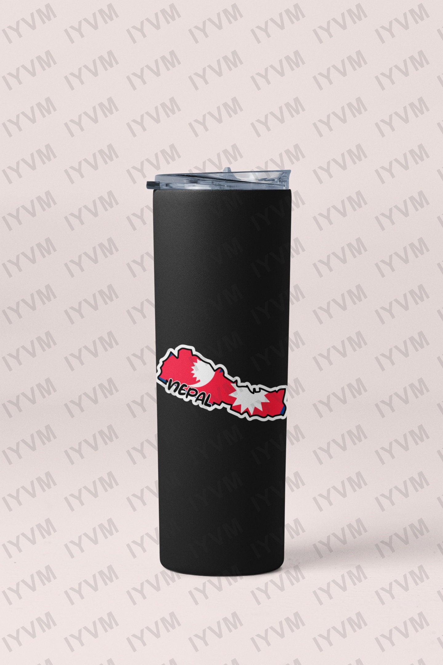 Nepal Map Flag Sticker Decal / Federal Democratic Republic of Nepal / "Janani Janmabhumishcha Swargadapi Gariyasi / Kathmandu / Nepali