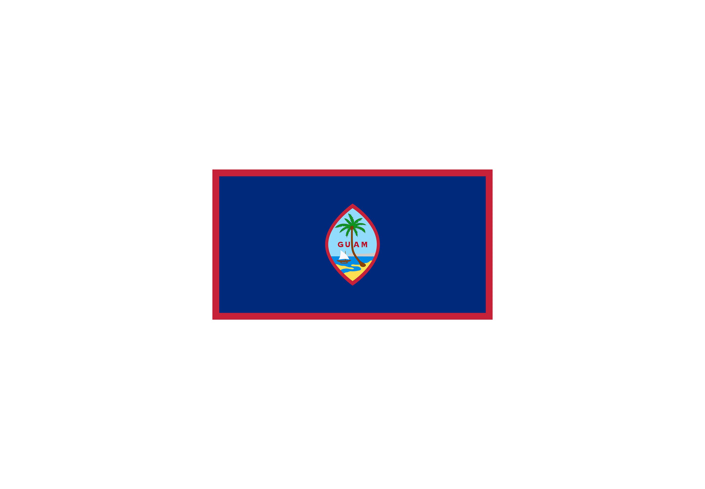 Guam Flag Sticker Decal