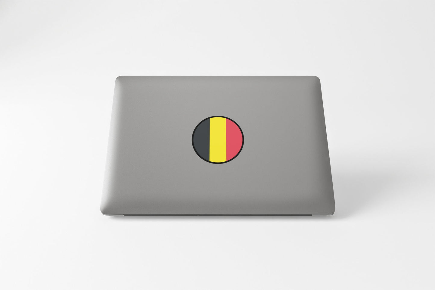 Belgium Flag Circle Sticker Decal