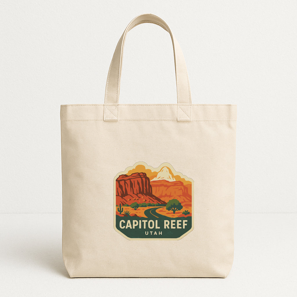 Capitol Reef Utah Iron On Heat Transfer Vinyl HTV Die-Cut Symbolic Landmark
