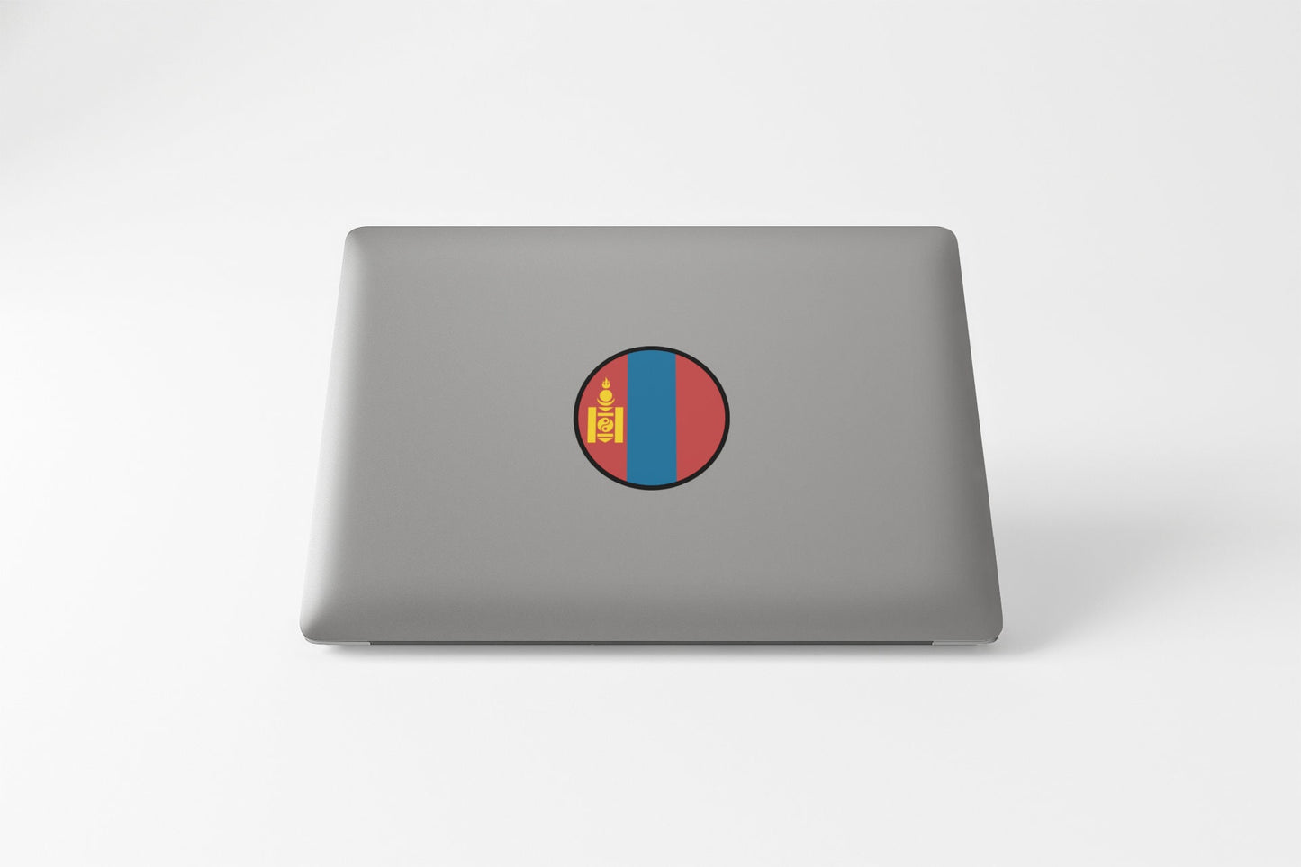 Mongolia Flag Circle Sticker Decal